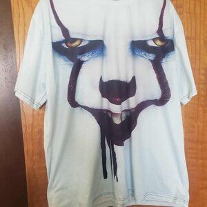 Pennywise IT Clown Face Graphic Tee – Tagged 3XL (Fits Like 2XL) – Horror Movie